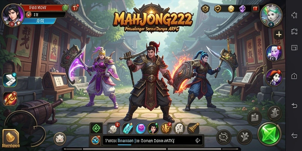 Tampilan gameplay ARPG yang menarik di MAHJONG222.