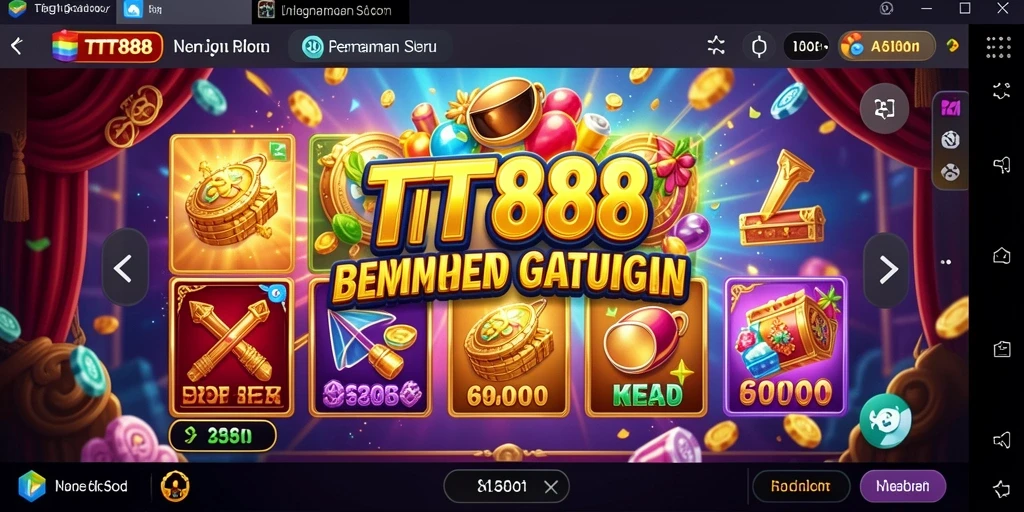 Tampilan screenshot utama TTT888 dengan gameplay yang menarik dan hadiah besar.